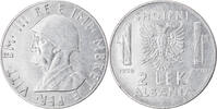 Albania 2 Lek Coin, Vittorio Emanuele III, Rome, Stainless -