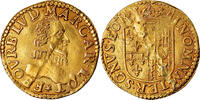 FRENCH STATES Florin D'or Coin, CHATEAU-RENAUD, Repaired, Gold -