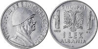 Albania Lek Coin, Vittorio Emanuele III, Rome, Stainless -