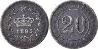 Italy 20 Centesimi Coin, Umberto I, Rome, Copper-nickel -
