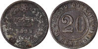 Italy 20 Centesimi Coin, Umberto I, Rome, Copper-nickel -