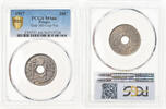 France 25 Centimes Coin, Lindauer, PCGS, MS(65-70), Copper-nickel -