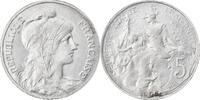 France 5 Centimes Coin, Dupuis, Aluminium, Gadoury:165 -
