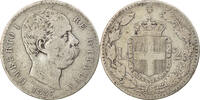 Italy 2 Lire Coin, Umberto I, Rome, Silver, KM:23 -