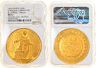 France Medal Charles X, Coronation, Gold, Gayrard, NGC -