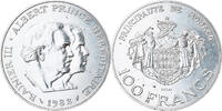 Monaco 100 Francs Coin, Rainier III et Albert, Paris, ESSAI -