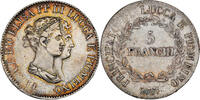 ITALIAN STATES 5 Franchi Coin, LUCCA, Felix and Elisa, Firenze -