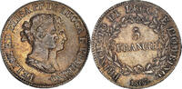 Italian States 5 Franchi Coin, ITALIAN STATES, LUCCA, Felix and Elisa, Firenze -