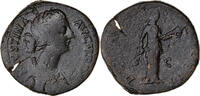 Sestertius Coin, Faustina II, Rome, Bronze, RIC:1630 -
