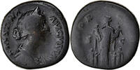 Sestertius Coin, Faustina II, Rome, Bronze, RIC:1674 -