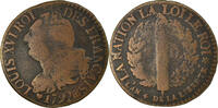 France 3 Deniers, Liard Coin, Louis XVI, 3 deniers français -