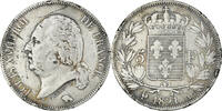 France 5 Francs Coin, Louis XVIII, Louis XVIII, Paris -
