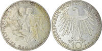 GERMANY - FEDERAL REPUBLIC 10 Mark Coin, Stuttgart, Silver -