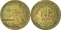 Monaco Franc Coin, Louis II, Poissy, Aluminum-Bronze, KM:111 -