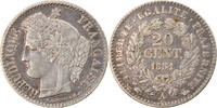 France 20 Centimes Coin, Cérès, Paris, Silver, KM:758.1 -