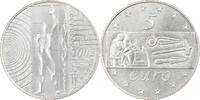 Italy 5 Euro L'Europe du travail, Rome, Silver, KM:253 -