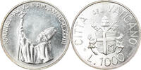 VATICAN CITY 1000 Lire Coin, John Paul II, Roma, Silver -