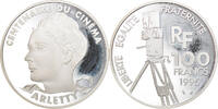 France 100 Francs Coin, Paris, BE, Silver, KM:1945 -