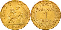France Franc Coin, Chambre de commerce, Paris, Aluminum-Bronze -