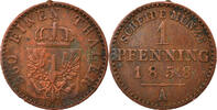 German States Pfennig Coin, SAXE-WEIMAR-EISENACH, Karl Alexander -