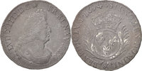 France 1/2 Ecu Coin, Louis XIV, 1/2 Écu aux palmes, Aix -