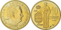 Monaco 10 Centimes Coin, Paris, Cupro-Aluminium, KM:E43 -