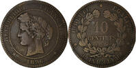 France 10 Centimes Coin, Cérès, Paris, Bronze, KM:815.1 -
