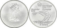 Canada 5 Dollars Coin, Elizabeth II, Platform Diver, Silver -
