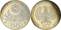 GERMANY - FEDERAL REPUBLIC 10 Mark Coin, Hambourg, Silver -