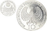 GERMANY - FEDERAL REPUBLIC 10 Mark Coin, Hamburg, BE, Silver -
