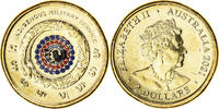 Australia 2 Dollars Coin, INDIGENOUS MILITARY SERVICE, Colourized -