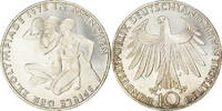 GERMANY - FEDERAL REPUBLIC 10 Mark Coin, Hambourg, Silver -