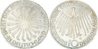 GERMANY - FEDERAL REPUBLIC 10 Mark Coin, Karlsruhe, Silver -