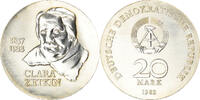 GERMAN-DEMOCRATIC REPUBLIC 20 Mark Coin, 125th Anniversary - Birth of Clara Zetkin -