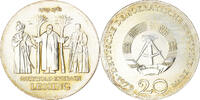 GERMAN-DEMOCRATIC REPUBLIC 20 Mark Coin, 250th Anniversary - Birth of Gotthold Ephraim -
