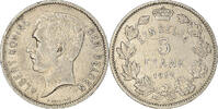Belgium 5 Francs, 5 Frank Coin, Nickel, KM:98 -