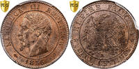 France 2 Centimes Napoleon III, Bordeaux, Bronze, PCGS -