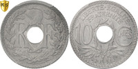 France 10 Centimes Coin, Paris, PCGS, MS65, Zinc, KM:897 -
