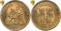 France 1 Franc Chambre de commerce, Paris, Cupro-Aluminium, PCGS -