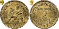France 2 Francs Chambre de commerce, Paris, Cupro-Aluminium, PCGS -