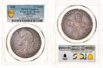 Great Britain Crown James II, London, Silver, PCGS -