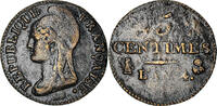 France 5 Centimes Coin, Dupré, Limoges, Bronze, KM:635.2 -