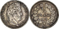 France 1/4 Franc Coin, Louis-Philippe, Bordeaux, Silver -