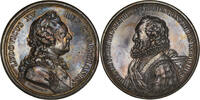 France Medaille Louis XV, Henri IV, Académie de la Rochelle, Silvered bronze -