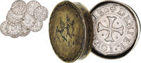 France Love Token Treizain, Denier bractéate à épouser, Silver -