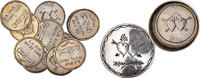 France Love Token Treizain, Denier bractéate à épouser -