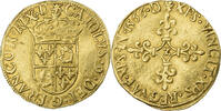France Ecu d'or au soleil du Dauphiné Charles IX, Grenoble, Gold -