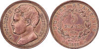France 5 Francs Napoleon II, Paris, Pattern, Bronze -