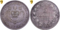 Madagascar 5 Francs 1883 MDP Ranavalona III, MDP, Specimen, Silver, PCGS, UNC UNC Details