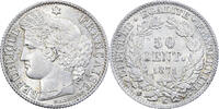 France 50 Centimes Cérès, Bordeaux, Silver, Gadoury:419 -